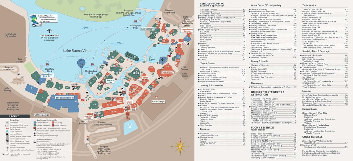 harta Disney springs