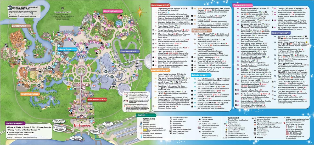 Disney World, Orlando arată hartă