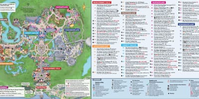 Disney World Magic Kingdom hartă