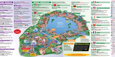 EPCOT, Disney World map